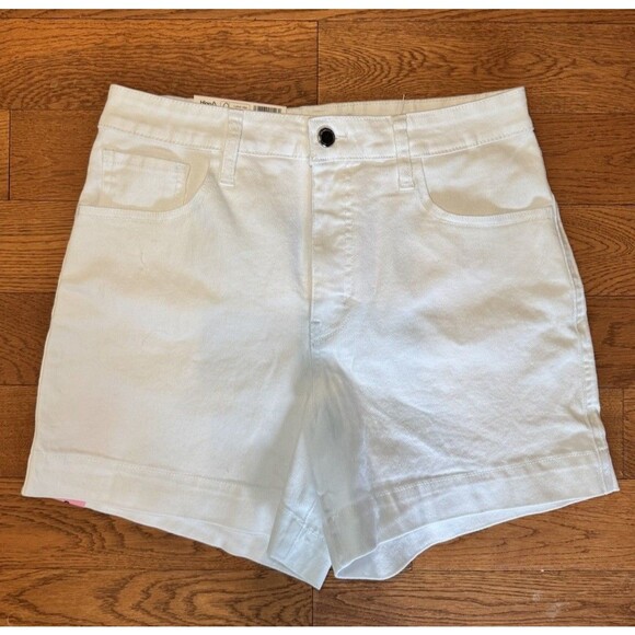 RM by Rebecca Minkoff Women's High Rise 90's Short Relaxed Fit White Size 6 - Picture 1 of 4